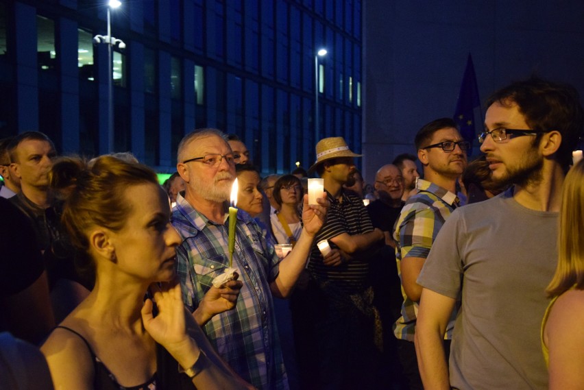 Czwartkowy protest przed Sądem Okręgowym w Katowicach