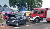 Poważny wypadek na Kaszubach. W Smętowie Chmieleńskim zderzyły się dwa samochody. Poszkodowani trafili do szpitala