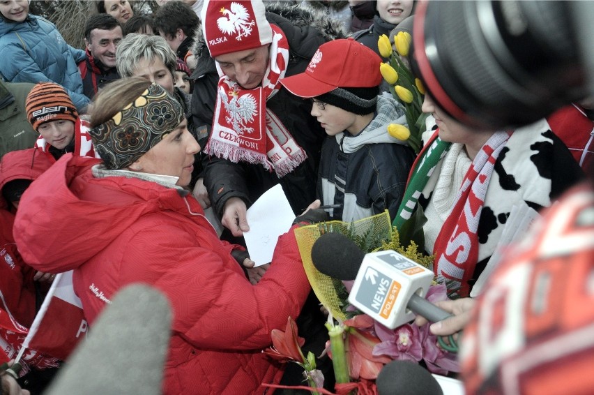 Justyna Kowalczyk po powrocie z igrzysk w Vancouver 2010
