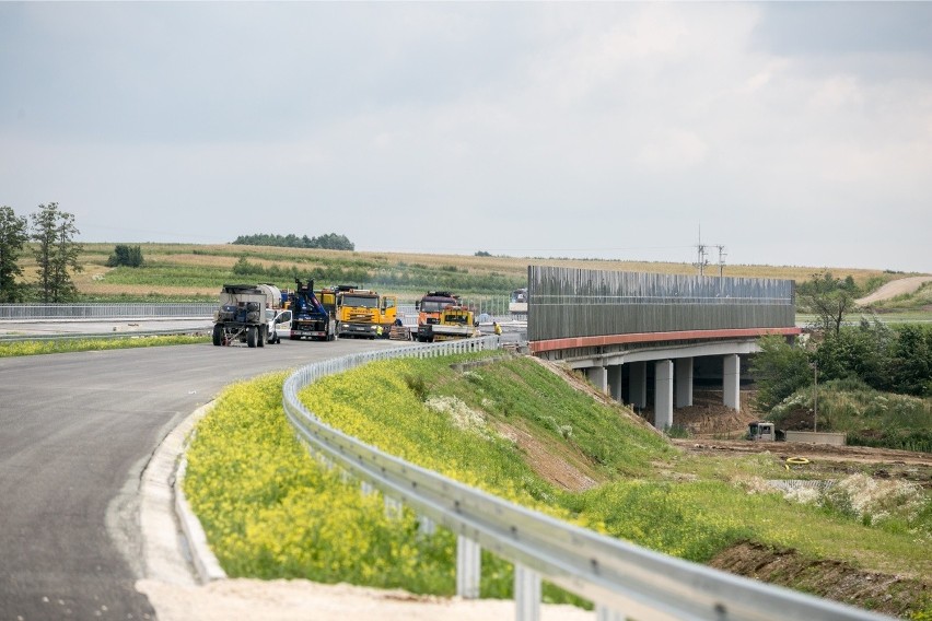 Budowa autostrady A4 Tarnów - Dębica. Zdjęcia zrobione na...