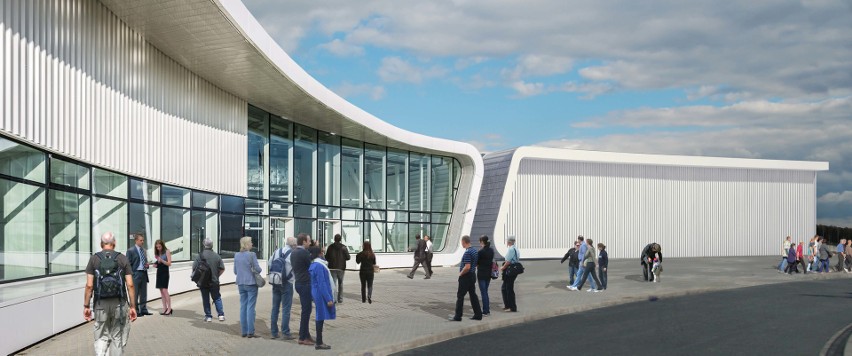 Wizualizacja rozbudowy terminala Portu Lotniczego Lublin