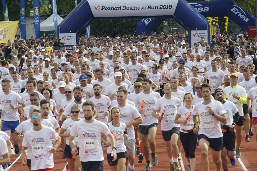 W Poznań Business Run 2018 wzięło udział kilka tysięcy...