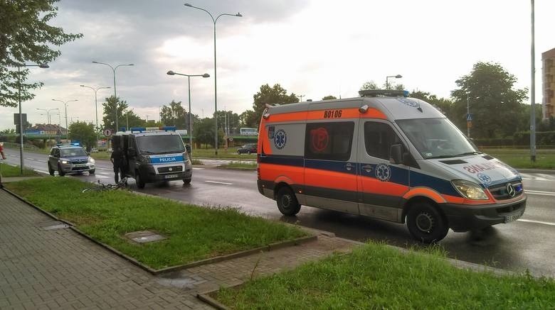 Wypadek na ulicy Knyszyńskiej w Białymstoku