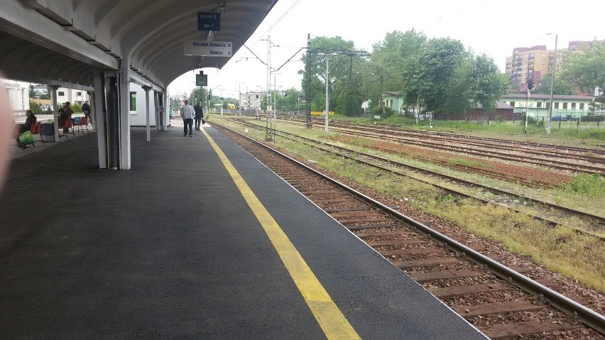 Remont peronu stacji Sosnowiec Główny