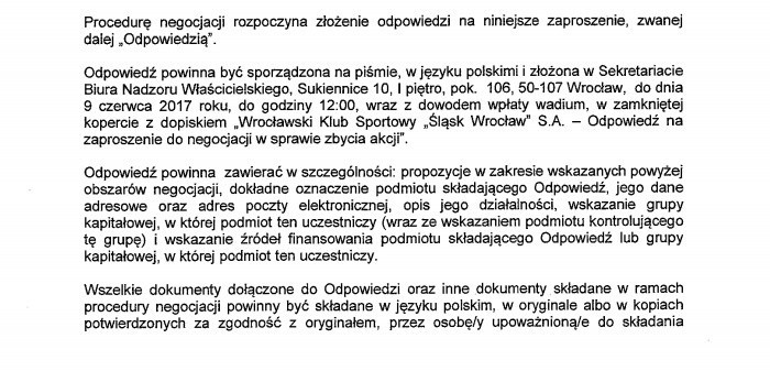 OFICJALNIE: Miasto ogłosiło przetarg na Śląsk