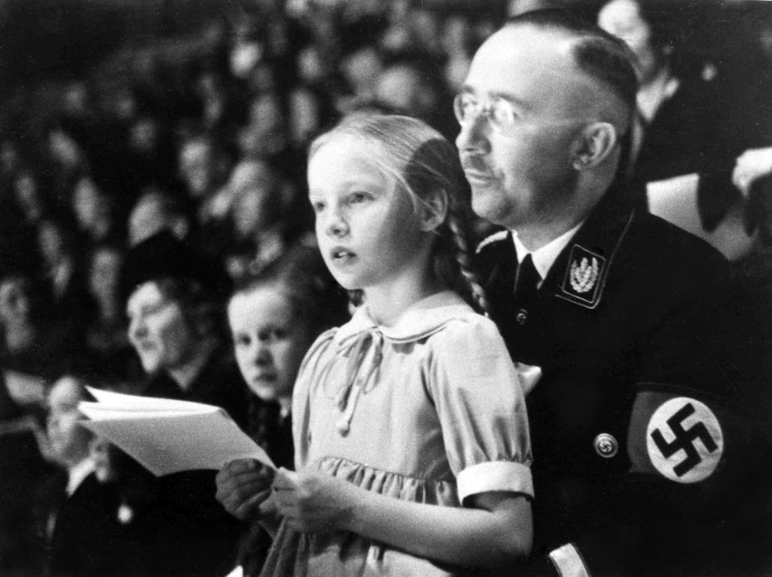 Heinrich Himmler z córką Gudrun