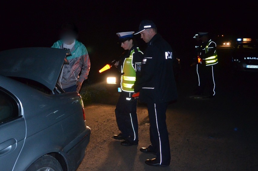 Policjanci działali przede wszystkim na drogach dojazdowych...