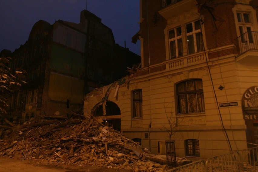 Wybuch gazu w Katowicach: Lokatorzy z kamienicy przy Chopina wybrali mieszkania. Nocują w Caritasie