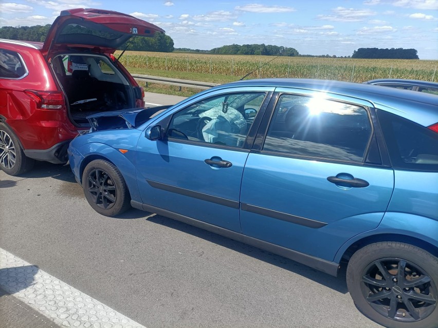 Wypadek na autostradzie A4 pod Wrocławiem 7.08.2022