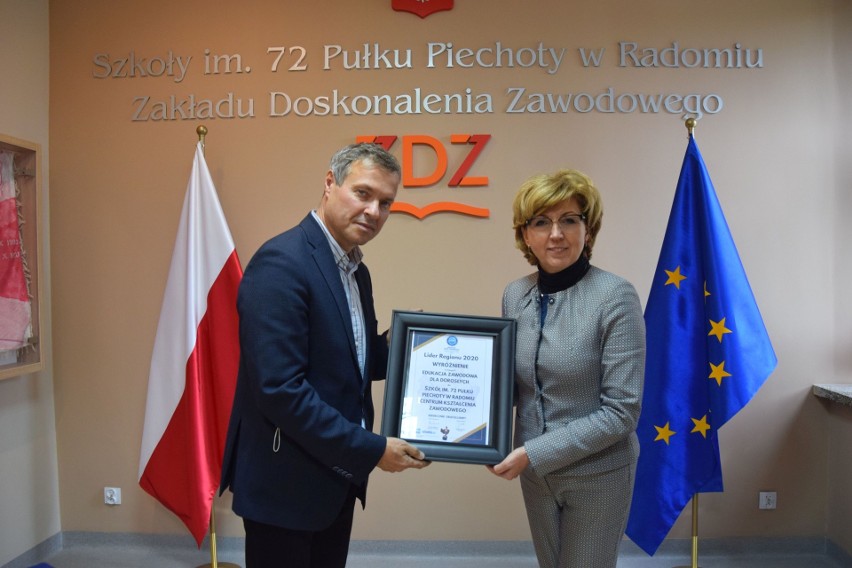 Lider Regionu 2020. Wyróżnienie dla Zakładu Doskonalenia Zawodowego i Ustawicznego w Radomiu