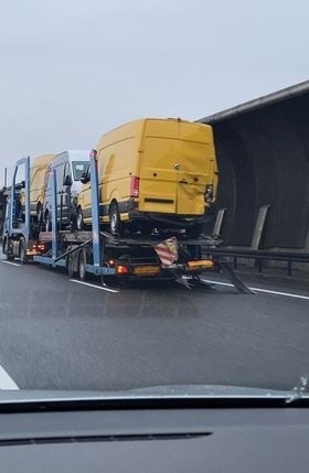 Wypadek na Autostradowej Obwodnicy Wrocławia 24.01.2022