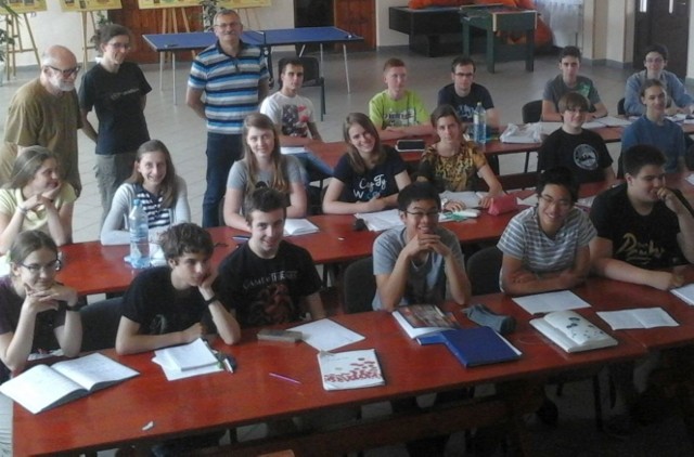 Warsztaty licealistów z matematyki w Diecezjalnym Centrum Rekolekcyjnym w Radomyślu nad Sanem.