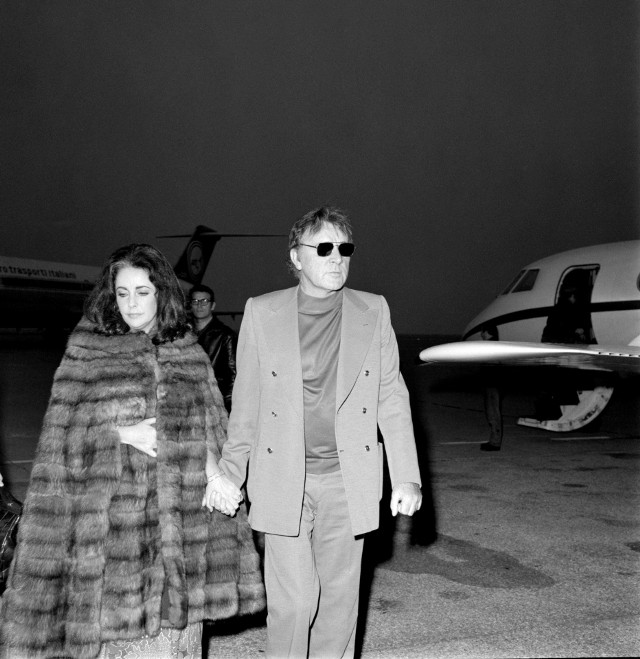 Liz Taylor i Richard Burton w Wenecji w roku 1974.