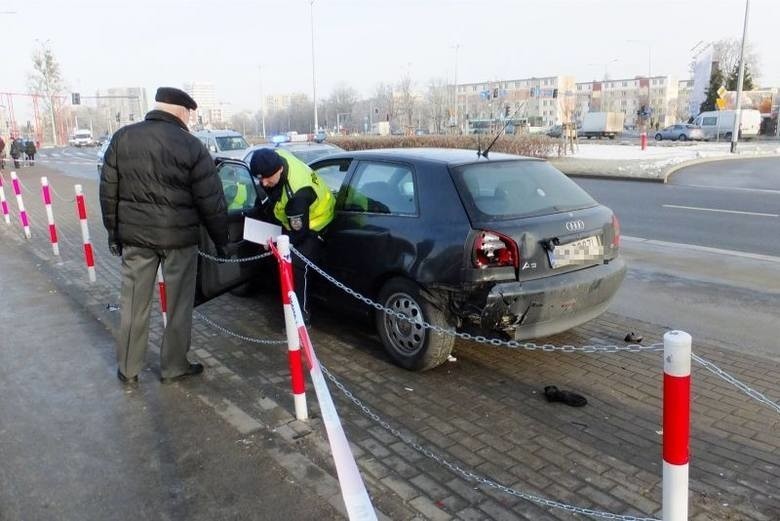 Wypadek na ul. Wiejskiej w Białymstoku. Kierowca potrącił...