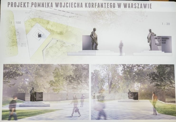 Tak ma wyglądać pomnik Wojciecha Korfantego w Warszawie. Bo w Polsce nigdy nie stanął na piedestale