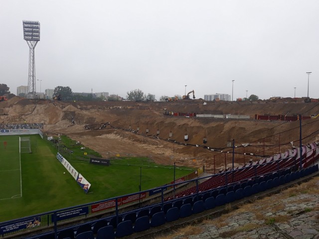 Budowa nowego stadionu Pogoni Szczecin.
