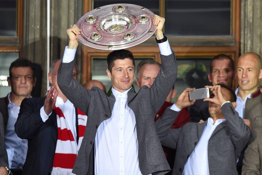 Robert Lewandowski został z Bayernem mistrzem Niemiec