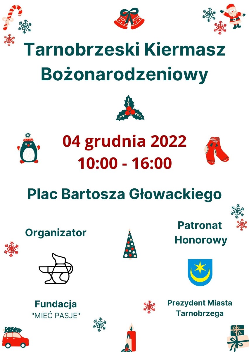 Tarnobrzeski Kiermasz Bożonarodzeniowy w niedzielę 4 grudnia. Na placu Bartosza Głowackiego staną kramy z rękodziełem