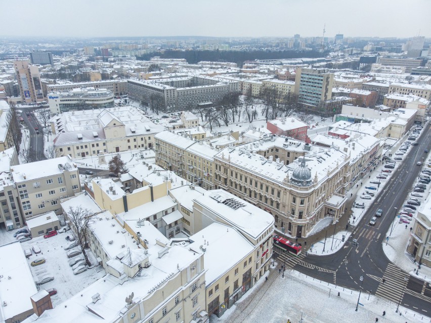 Zimowy Lublin. Tak prezentuje się na zdjęciach z drona [ZIMOWA GALERIA LUBLINA]