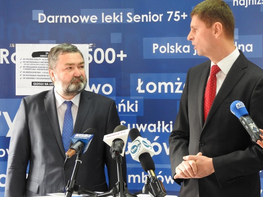 Karol Karski i Dariusz Piontkowski z Prawa i Sprawiedliwości