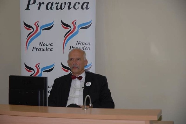 Janusz Korwin-Mikke w Głogowie