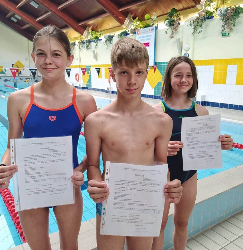 Troje pływaków Unii Busko trenowało z kadrą województwa