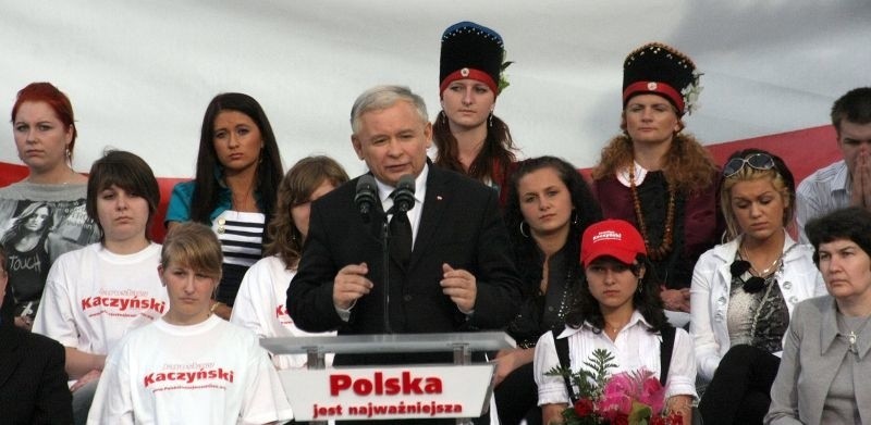 Jarosław Kaczyński w Łomży