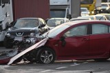 Dolny Śląsk: poważny wypadek drodze krajowej 35. Lądował śmigłowiec LPR, duże utrudnienia w ruchu [ZDJĘCIA]