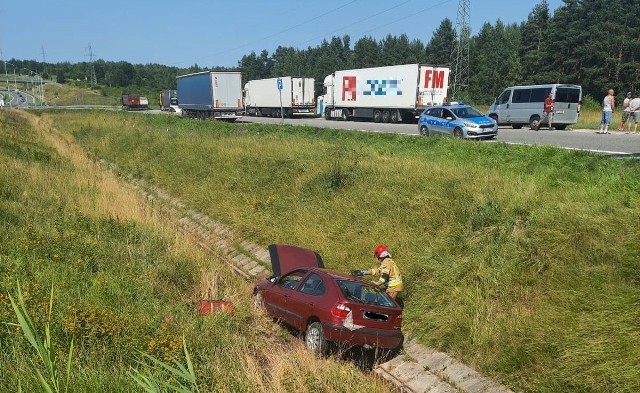 Wypadek na ekspresówce w Suchedniowie