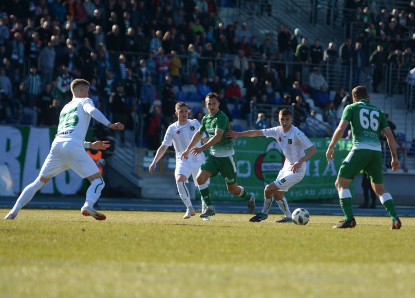 Fragment meczu Radomiak Radom - Stal Stalowa Wola.