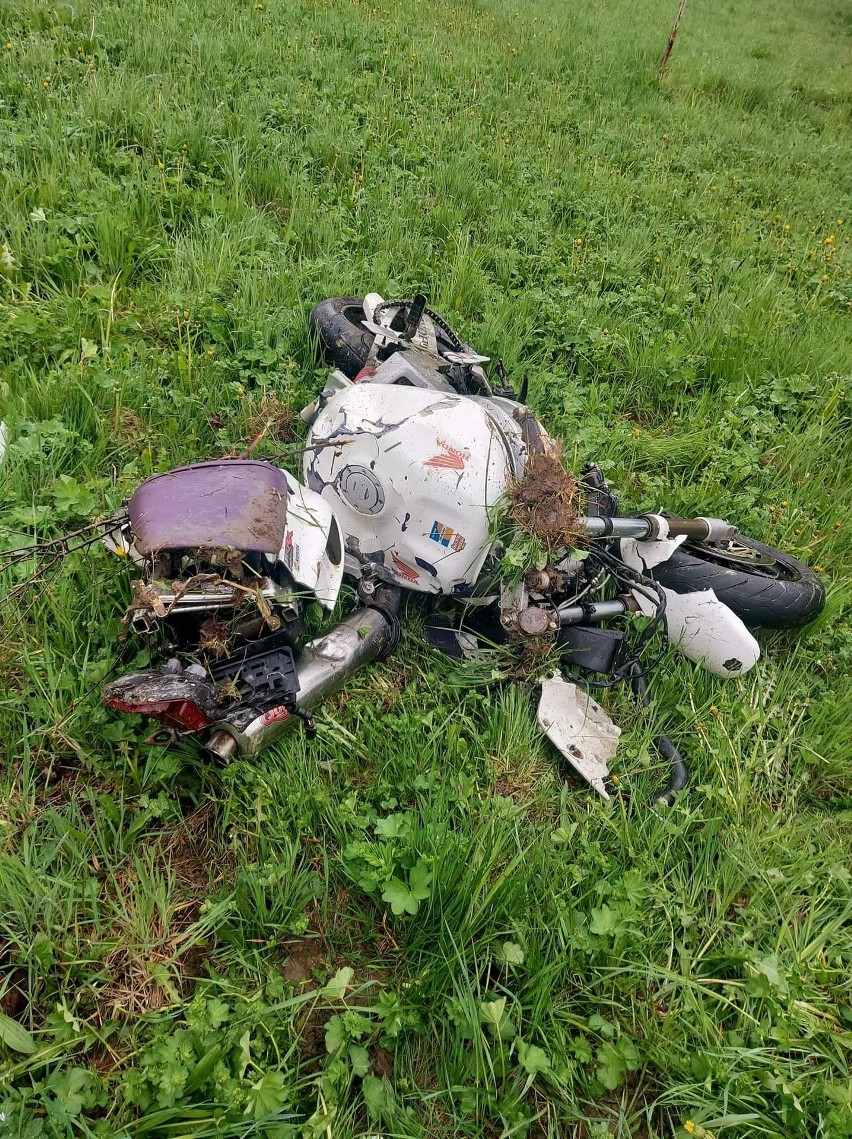 Śmiertelny wypadek w Mszanie Dolnej. Na DK 28 zginął 19-letni motocyklista [9.05]