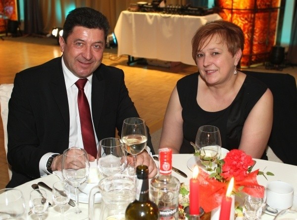 Jan Cedzyński z żoną