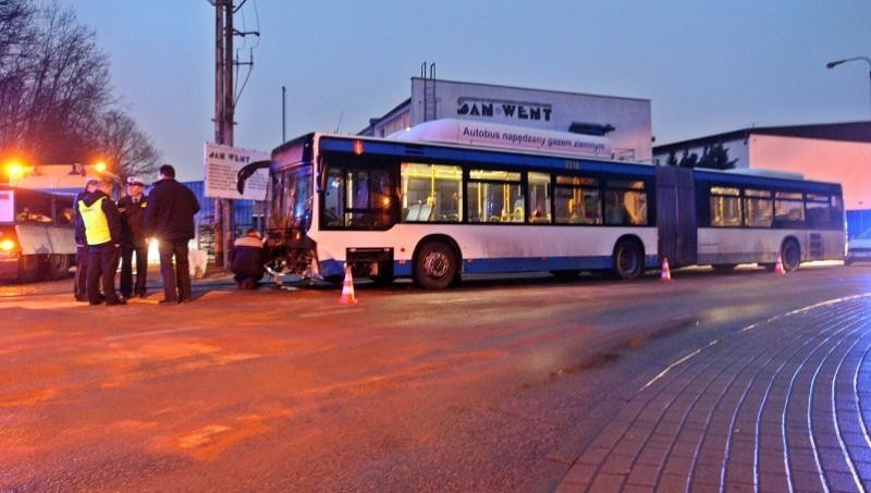 Wypadek autobusu w Gdyni