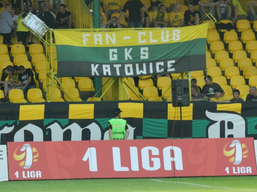 Kibice na meczu GKS Katowice – Miedź Legnica