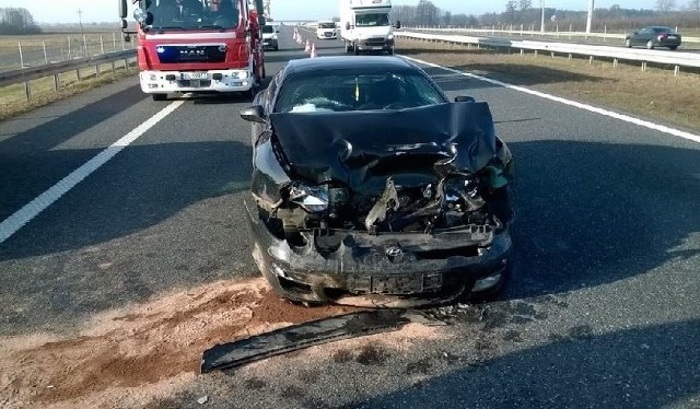 Wypadek na autostradzie - kierowcy byli pijani