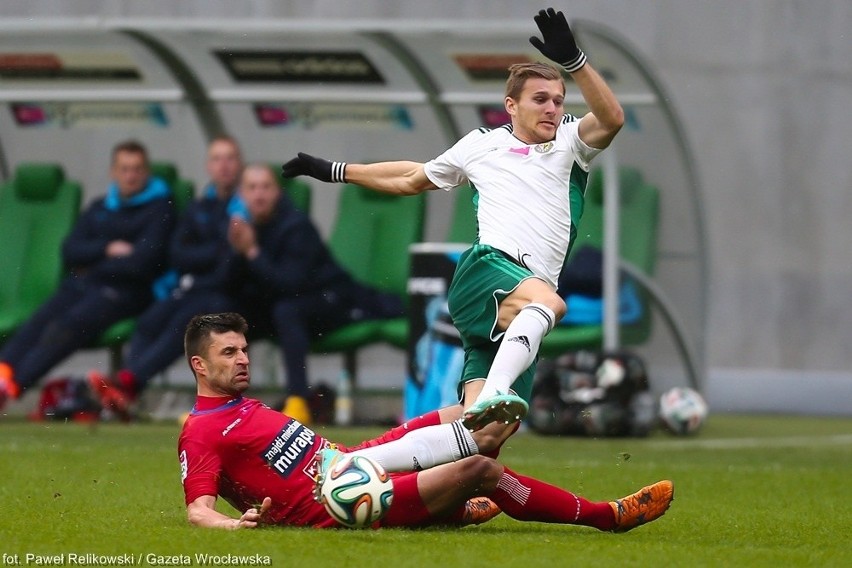 Śląsk - Podbeskidzie 0:0. Niemoc wrocławian trwa, czerwona kartka Lacnego [ZDJĘCIA, RELACJA]