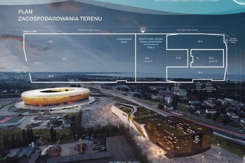 Przy Stadionie Energa Gdańsk powstanie oceanarium Nautilus...