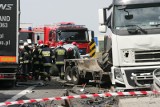 Wypadek 5 tirów na autostradzie A4. Droga była zablokowana pod Wrocławiem