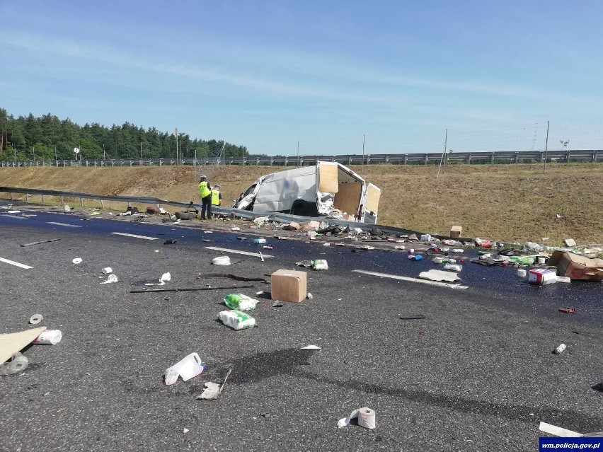 Śmiertelny wypadek na S7 w okolicy węzła Waplewo 28.06.2018....