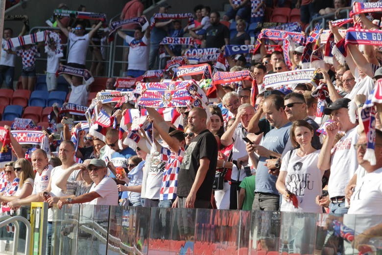 26.07.2019. Kibice na meczu Górnik Zabrze - Zagłębie Lubin....