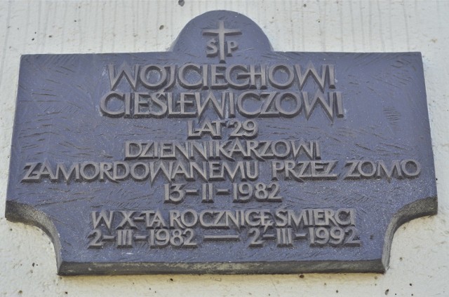 Tablica poświęcona Wojciechowi Cieślewiczowi