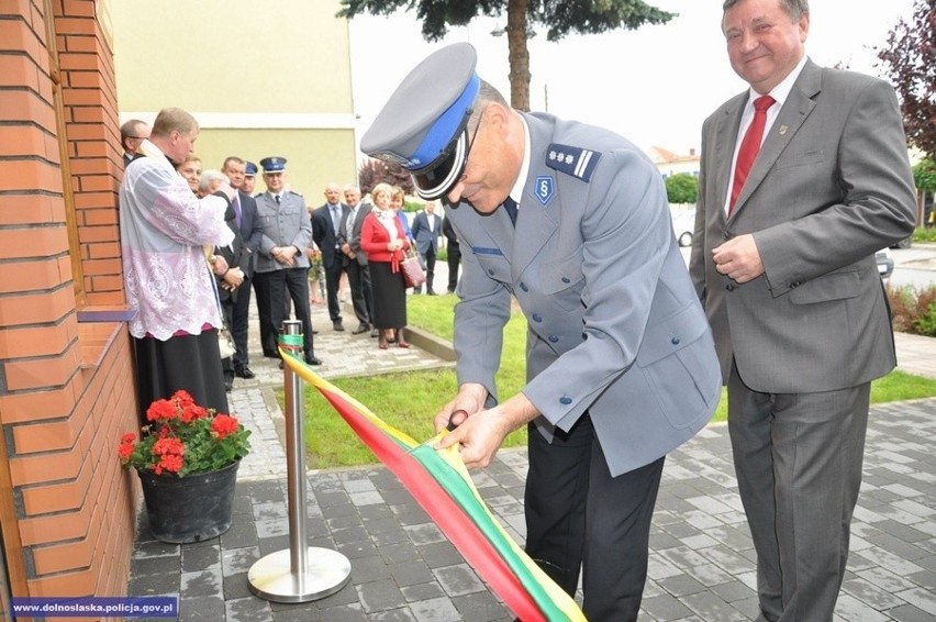 Uroczyste otwarcie posterunku w Kobierzycach