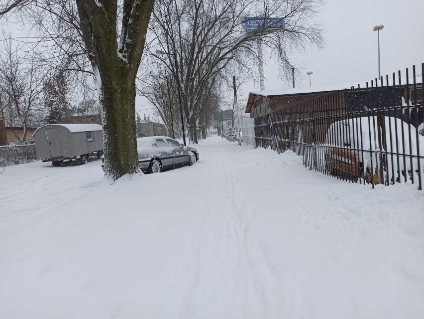 Nagły atak zimy w Łodzi. Intensywne opady, trudne warunki pogodowe na drogach. Całą Łódź przykrył śnieg, tak wyglądają ulice! Pogoda w Łodzi