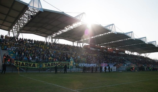 Stadion w Tarnobrzegu.