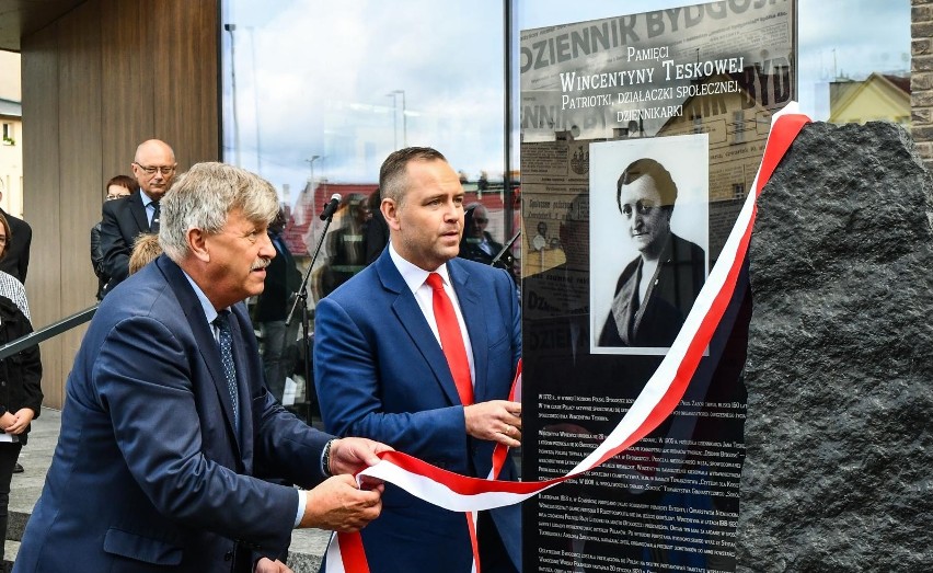 Odsłonięcie tablicy upamiętniającej Wincentynę Teskową,...