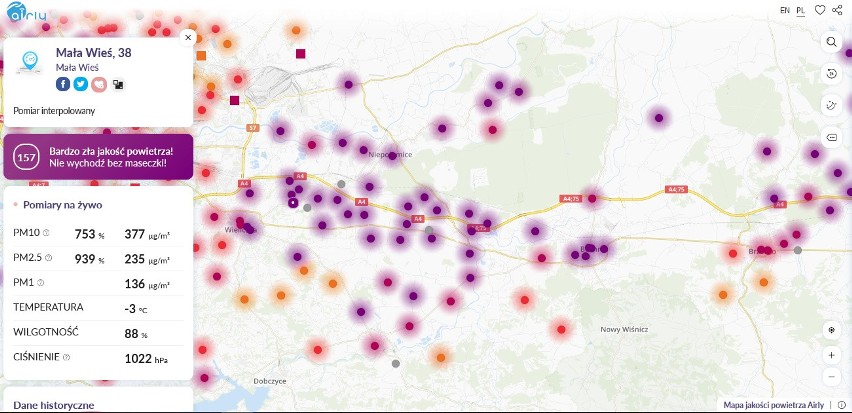 Stan z godz. 14 z 17 grudnia, Bochnia i okolice....