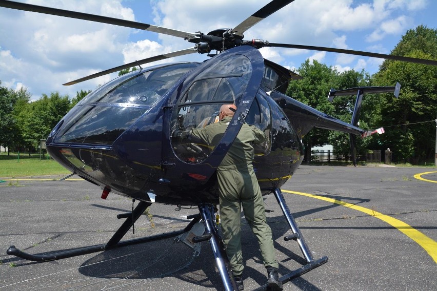 Helikopter w Brynku obsługuje strefy 39 i 40, do których...