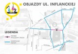 Łódź: objazdy Inflanckiej. Warszawska gotowa, za tydzień Zagajnikowa i Sporna