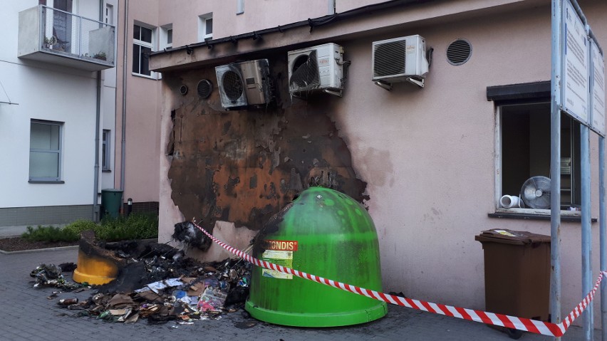 Podpalane pojemniki przy alei Wojska Polskiego w Szczecinie. Mieszkańcy czują się zagrożeni