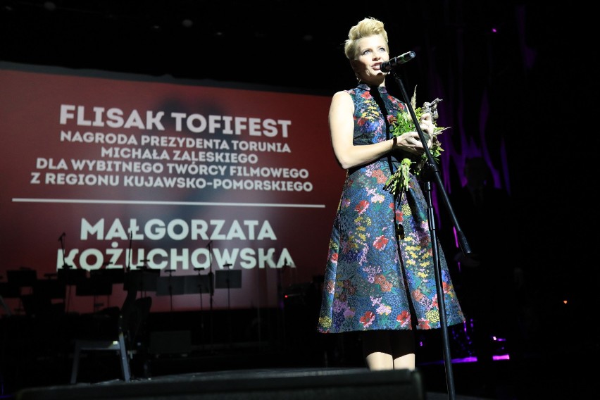 Małgorzata Kożuchowska odbierając nagrodę Flisaka dziękowała...